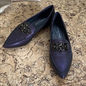 Donald J Pliner embellished pointed toe flat